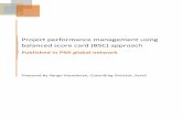 Project performance management using balanced score … project performance... · Project performance management using balanced score card ... Project metrics, ... To cover the marketing