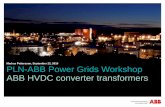 Markus Pettersson, September 22, 2016 PLN-ABB Power …file/HVDC+converter+transformers.pdf · Markus Pettersson, September 22, 2016 ... products like HVDC Transformers and Shunt