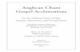Anglican Chant Gospel Acclamations - Frog · PDF fileAnglican Chant Gospel Acclamations For the Ordinary Form of Mass Sundays, Solemnities, and Principal feasts Including Common Responses
