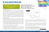 HORIBA Spectrometers are used to characterize doped · PDF fileOEM SPECTROMETERS FLUORESCENCE PARTICLE CHARACTERIZATION ELEMENTAL ANALYSIS SPR IMAGING RAMAN OPTICAL COMPONENTS ...