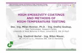 HIGH EMISSIVITY COATINGS AND METHODS OF HIGH · PDF fileHigh Emissivity Coatings and Methods of High-Temperature Testing Conference on Refractories, Furnaces and Thermal Insulation,