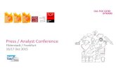 Press Analyst Conference - ir.all-for-one.com · PDF filePress / Analyst Conference ... SAP hosting, SAP cloud, SAP HANA andSAP applicationmanagementservicesprovider ... (Fiori, UI5,
