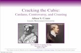 Cracking the Cubic - MAAsections.maa.org/mddcva/MeetingFiles/Spring2012Meeting/TalkSlides/... · Cracking the Cubic: Cardano, Controversy ... These images are from the Wikipedia articles