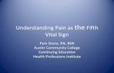 Understanding Pain as the Fifth Vital Signcontinue.austincc.edu/hpi/ispd/hprx3010/HPRX 3010 Powerpoint slides... · Understanding Pain as the Fifth Vital Sign Pam Stone, RN, BSN Austin