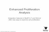 Enhanced Proliferation Analysis Tutorial · PDF fileEnhanced Proliferation Analysis Integration features in ModFit LT and WinList ... This tutorial will explore these new features