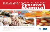 SPECIALIED PROCESSING METHODS V Tools · PDF fileSPECIALIED PROCESSING METHODS V Tools MICHIGAN DEPARTMENT ... beef jerky • Curing ... • Meat Processing HACCP/Variance Program