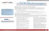 Syschange Compliancy Mngt - Generic Systems Australiagensys.com.au/.../pdf/Syschange_Compliancy_Mngt... · The “Compliancy Management” component provides member-level security