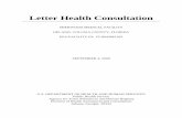 Letter Health Consultation/environmental-health/hazardous-waste-sites... · An ATSDR health consultation is a verbal or written response from ATSDR to a specific ... AAK1749 070404-070