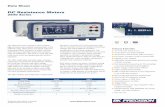 DC Resistance Meters · PDF filen 4-wire Kelvin test leads included ... MAX, MIN, OSD (Overall standard deviation), SSD (Sample standard deviation), Process capacity index (Cp, Cpk)