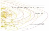 hungarian dances 11-15 - James · PDF filehungarian dances 11-15 (2012) for cello and piano _____ piano part brahms arr. james barralet ... Hungarian Dance no. 13 Brahms, arr. James