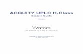 ACQUITY UPLC H-Class System Guide - · PDF fileACQUITY UPLC H-Class System Guide ... The Waters ACQUITY UPLC H-Class System is for research use only. Symbol Definition Authorized representative