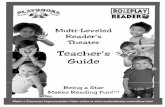 Teacher’s Guide - Playbooks Roleplay · PDF fileTeacher’s Guide Being a Star Makes Reading Fun! ... responsibility for reading aloud in order to meet listening and speaking standards.