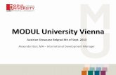 MODUL University Vienna - Advantage  · PDF fileMODUL University Vienna ... • Private university ... • Language of tuition: English • Family-friendly atmosphere