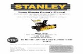 Snow Blower Owner’s Manual - The Home Depot · PDF fileSnow Blower Owner’s Manual This manual contains important safety instructions for the gasoline engine powered snow blower