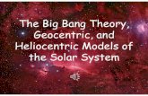 The Big Bang Theory, Geocentric, and Heliocentric Models …adavisbms.weebly.com/uploads/3/7/0/1/37011291/the_big_bang... · The Big Bang Theory (Write) What does this theory tell