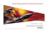 Phase Change Materials for Missile Electronics VI/VI-3.pdf · Phase Change Materials for Missile Electronics David MANTEIGAS – 2 Feb 2012 7th European Advanced Technology Workshop