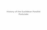 History of the Euclidean Parallel Postulate - MathEdwilliams/Classes/300F2011... · History of the EPP: Johann Lambert • “Undoubtedly, this basis assertion [Euclid’s V] is far