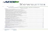 INTERNATIONAL REGULATORY DEVELOPMENTS - · PDF fileFirst Euro VI Comitology published ... 6 Spanish Activities on Periodic Inspections and EV Subsidies ... and test procedures needed