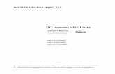 NORTEK GLOBAL HVAC, LLC -  · PDF fileDC Inverter VRF Units. Preface ... startup and service. (2) ... Never fail to comply with the nitrogen charge requirements