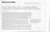 Key Words of Conservation and Environmental Discourse · PDF fileKey Words of Conservation and Environmental Discourse by Mark Meisner f here is a growing recognition within the environmental/conservation