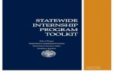 STATEWIDE INTERNSHIP PROGRAM TOOLKIT - Oregon toolkit.pdf · STATEWIDE INTERNSHIP PROGRAM TOOLKIT . ... Intern supervisor and mentor roles and ... 1 -statements/united states ...