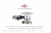 VALFONTA C1-13B-ENG.pdf · VALFONTA CONTROL VALVE MODEL C1 - Operation and Installation - 1 - manual C1-13B-ENG.doc JANUARY 2014 USE, INSTALLATION AND MAINTENANCE MANUAL PNEUMATIC