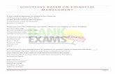QUESTIONS BASED ON FINANCIAL MANAGEMENT CAIIB/CAIIB 8Questions... · Bankexamstoday.com Page 1 QUESTIONS BASED ON FINANCIAL MANAGEMENT 1) The Yield to Maturity of a bond is the same