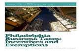 Philadelphia Business Taxes: Incentives and Exemptions/media/assets/2016/08/philadelphia_business... · Philadelphia Business Taxes: Incentives and ... Services (RISE); Greg Iannarelli,