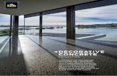 DECORATIVE CONCRETE - firth.co.nz · PDF fileColour, texture and visible aggregate finishes within Firth’s contemporary concrete range, offers the freedom to express bold architectural
