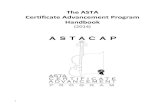 The ASTA Certificate Advancement Program · PDF fileViolin 20 / Viola 32 / Cello 44 / Double Bass 56 / Harp 68 ... The ASTA Certificate Advancement Program: ... Handbook, which is