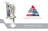 API PIPING PLANASPI PIPING PLANS - Advanced Fluid · PDF fileThe API Plans elaborated in this section are as defined by API 682 ... “To check out mechanical seal flushing arrangements