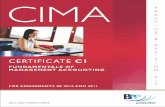 CIMA: Certificate Paper C1 FUNDAMENTALS OF  · PDF fileYou can purchase these products by visiting   . Introduction ix Assessment technique Format of the assessment