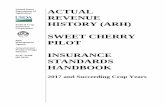 Federal Crop Corporation SWEET CHERRY PILOT INSURANCE ... · PDF filesweet cherry pilot : insurance standards handbook . ... issue date: 08-23-2016 subject: approved: ... 4 24 insurance