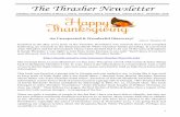 The Thrasher Newsletter - · PDF file1 The Thrasher Newsletter CoEditors: Sue Q.Thrasher & Nancy T. Cherry Circulation: John E. Thrasher III Volume 34 No.4 November 2016 An Unexpected