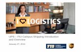 UPS – FIU Campus Shipping Introduction and Overviewfinance.fiu.edu/controller/Docs/FIU - UPS Introduction Webinar... · proprietary and confidential: this presentation may not be