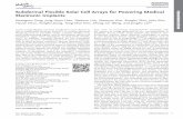 Subdermal Flexible Solar Cell Arrays for Powering Medical ... · PDF fileSubdermal Flexible Solar Cell Arrays for Powering Medical Electronic Implants ... of the IPV devices that power