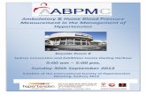 “Ambulatory & Home Blood Pressure Measurement in the ... · PDF fileAmbulatory & Home Blood Pressure Measurement in the ... M. R., Schlaich, M. P ... the “Ambulatory & Home Blood