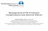 Management of TB Treatment Complications and Adverse · PDF fileManagement of TB Treatment Complications and Adverse Effects David Ashkin, M.D., F.C.C.P. Medical Director, Southeastern