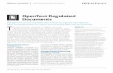 Opentext Regulated Documents · PDF fileOpenText Regulated Documents enables ... an official controlled copy, which is the method used when they need to track controlled copies of