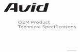 OEM Product Technical Specifications -  · PDF fileOEM Product Technical Specifications ... 170 mm direct Mount ... and variation in pad advancement [2]