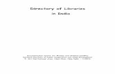 Directory of Libraries in Indianipccd.nic.in/dcwc/dir/olib.pdf · Directory of Libraries in India Documentation Centre for Women and Children (DCWC) ... The telephone numbers, e-mail