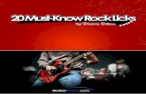 96licks96-rock-licks.s3.amazonaws.com/ebook/20mustknowrocklicks.pdf · Author of 96 Rock Licks course ... If you’re serious about learning to play lead guitar using licks, then