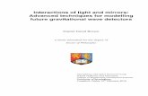 Interactionsoflightandmirrors ...etheses.bham.ac.uk/6500/9/BrownD16PhD_Final.pdf · Interactionsoflightandmirrors: Advancedtechniquesformodelling futuregravitationalwavedetectors