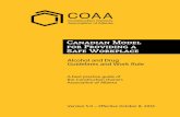 Canadian Model for Providing a Safe Workplace - COAA Can… · Canadian Model for Providing a Safe Workplace ... Workplace (the Canadian Model) ... effective October 8, 2014,