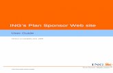 ING’s Plan Sponsor Web site - Voya Financial · PDF filefrom the categorization of this information when you view your Sponsor Activity Report, participant data online through the