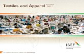 Textiles and Apparel NOVEMBER 2011 - IBEF · PDF filelevel to drive textile demand ... Arvind Mills Ltd Spinning, weaving, ... Textiles and Apparel NOVEMBER 2011