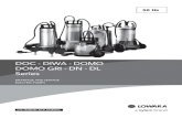 DOC - DIWA - DOMO DOMO GRI - DN - DL  · PDF filecod. 191004441 rev.b ed.08/2012 50 hz doc - diwa - domo domo gri - dn - dl series drainage and sewage electric pumps