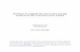 Evidence from a four-factor pricing model in the Canadian ... · PDF file1 Evidence to support the four-factor pricing model from the Canadian stock market 1 Introduction Since 1992,