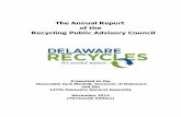 The Sixth Annual Report - DNREC Thirteenth... · 3.0 RPAC Activities ... Annual Report of the Recycling Public Advisory ...
