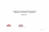 Teacher-Training-Manual-for-Master-Trainers-English …scertharyana.gov.in/wp-content/uploads/2016/03/Teacher-Training... · Page 2 of 14 This manual includes: 1. Schedule for teacher